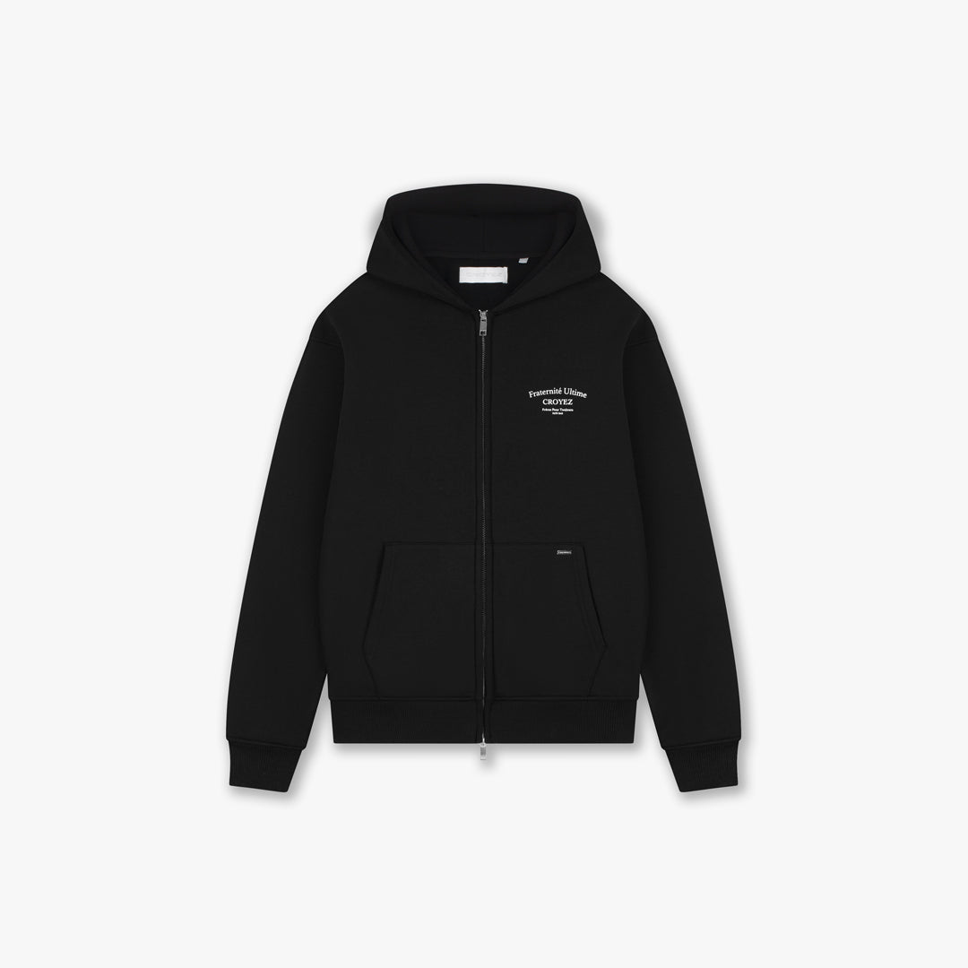  Croyez Fraternité Ultime Zip Hoodie | Black