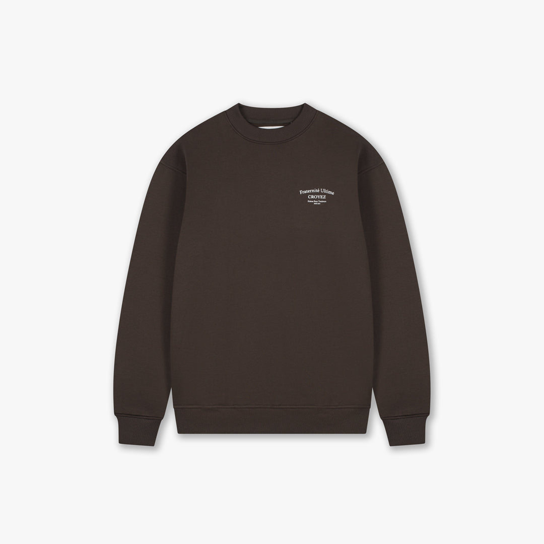  Croyez Fraternité Ultime Sweater | Dark Brown