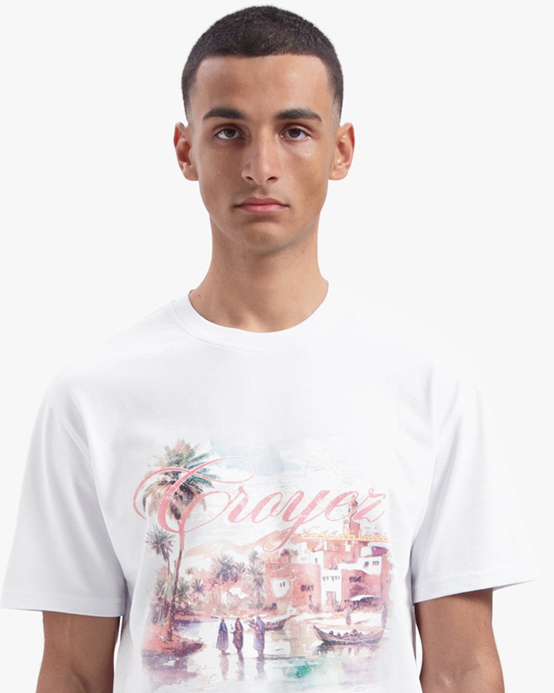 CROYEZ CASABLANCA VILLAGE T-SHIRT | WHITE