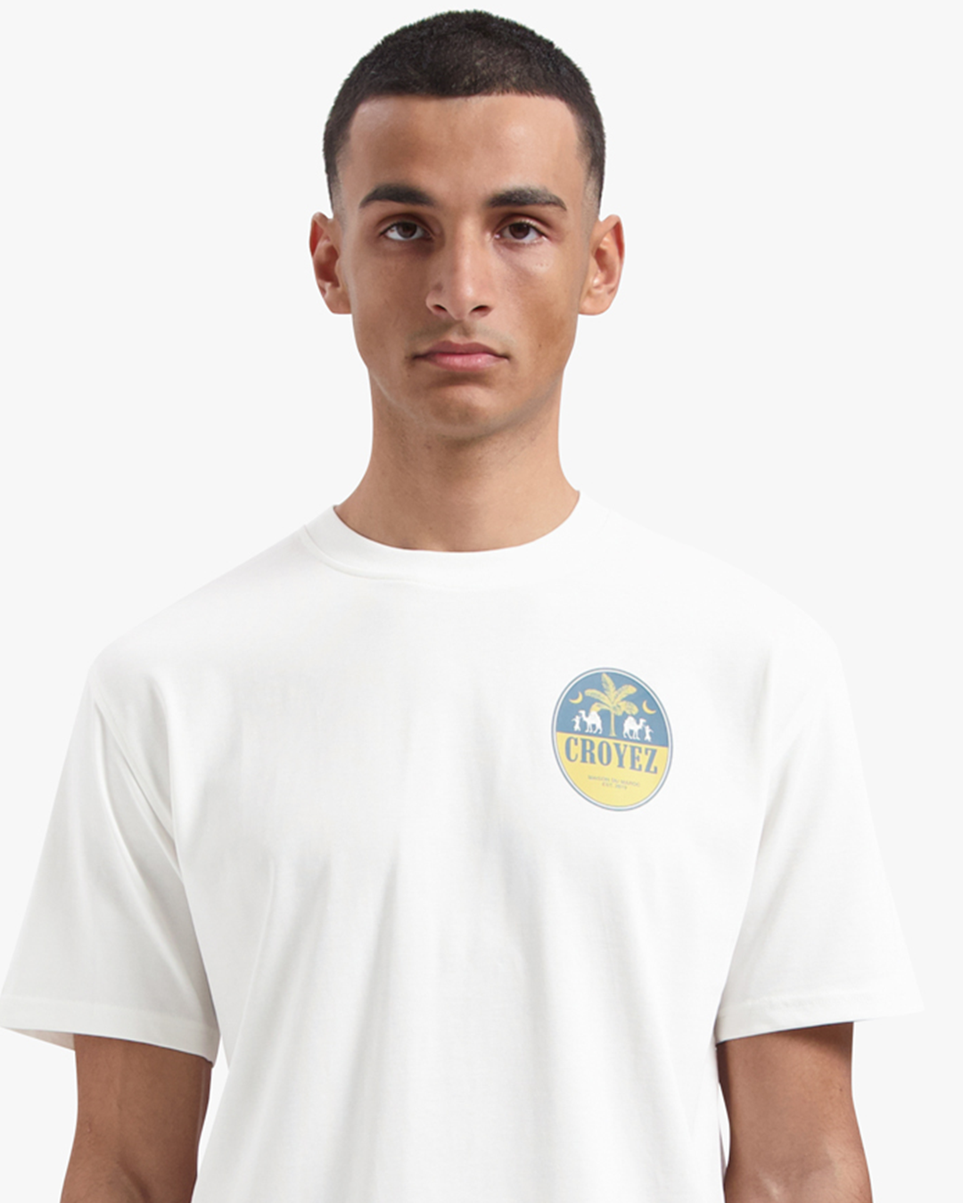 CROYEZ CAMEL T-SHIRT | OFF-WHITE