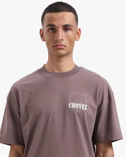 CROYEZ MAROC FUMES T-SHIRT | BROWN/OFF-WHITE