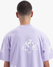 CROYEZ INITIAL FLOWER T-SHIRT | LILAC