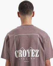 CROYEZ MAROC FUMES T-SHIRT | BROWN/OFF-WHITE