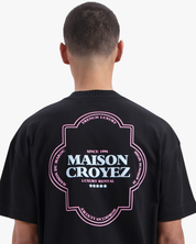 CROYEZ MOROCCAN T-SHIRT | BLACK/PINK