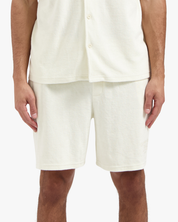 CROYEZ FRATERNITÉ TOWELLING SHORTS | OFF-WHITE