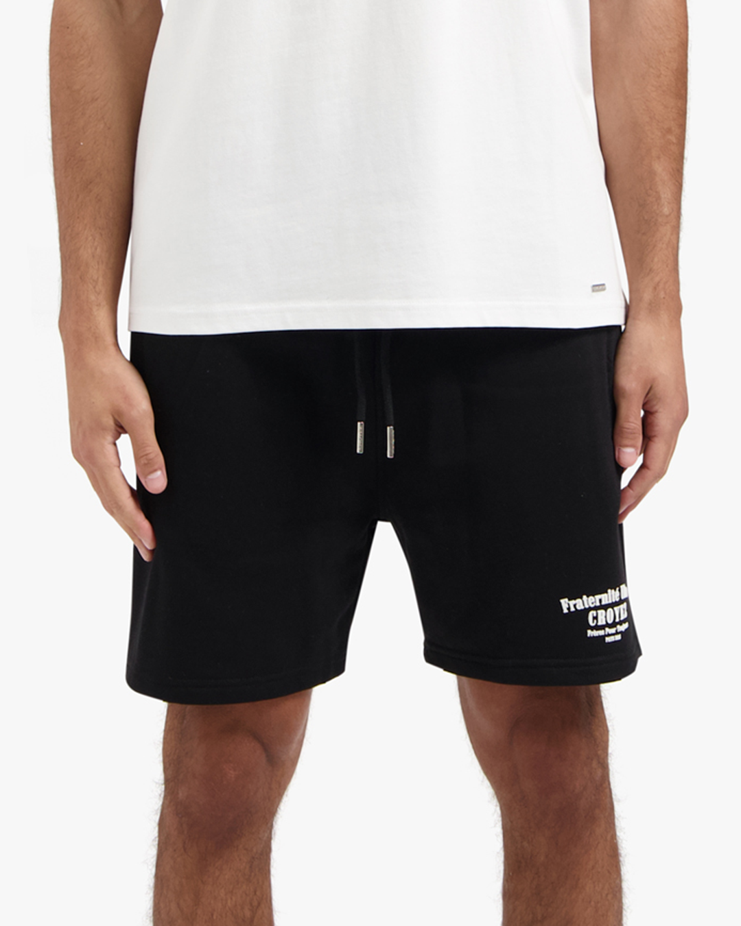 CROYEZ FRATERNITÉ SHORTS | BLACK/WHITE