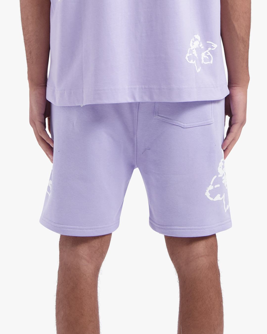 CROYEZ INITIAL FLOWER SHORTS | LILAC