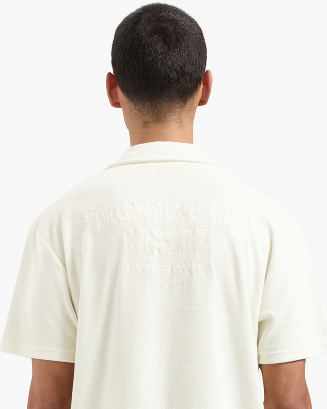 CROYEZ FRATERNITÉ TOWELLING SHIRT | OFF-WHITE