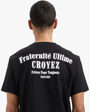 CROYEZ FRATERNITÉ T-SHIRT | BLACK/WHITE