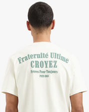 CROYEZ FRATERNITÉ T-SHIRT | OFF-WHITE/GREEN