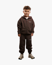 CROYEZ MINI FRATERNITÉ ZIP-HOODIE | BROWN