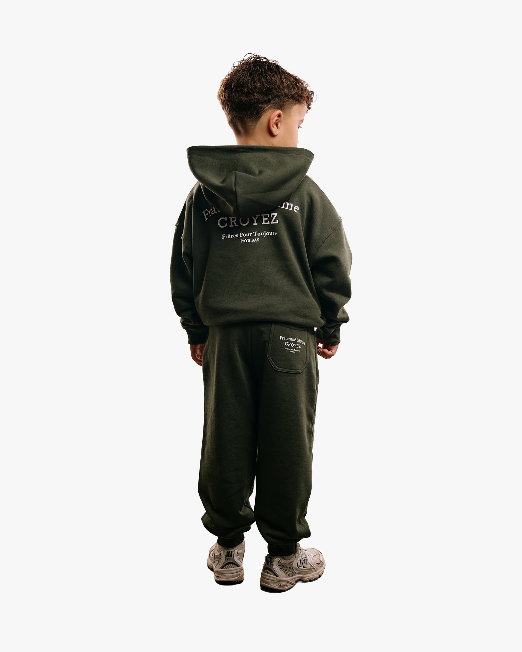 CROYEZ MINI FRATERNITÉ ZIP-HOODIE | DARK GREEN