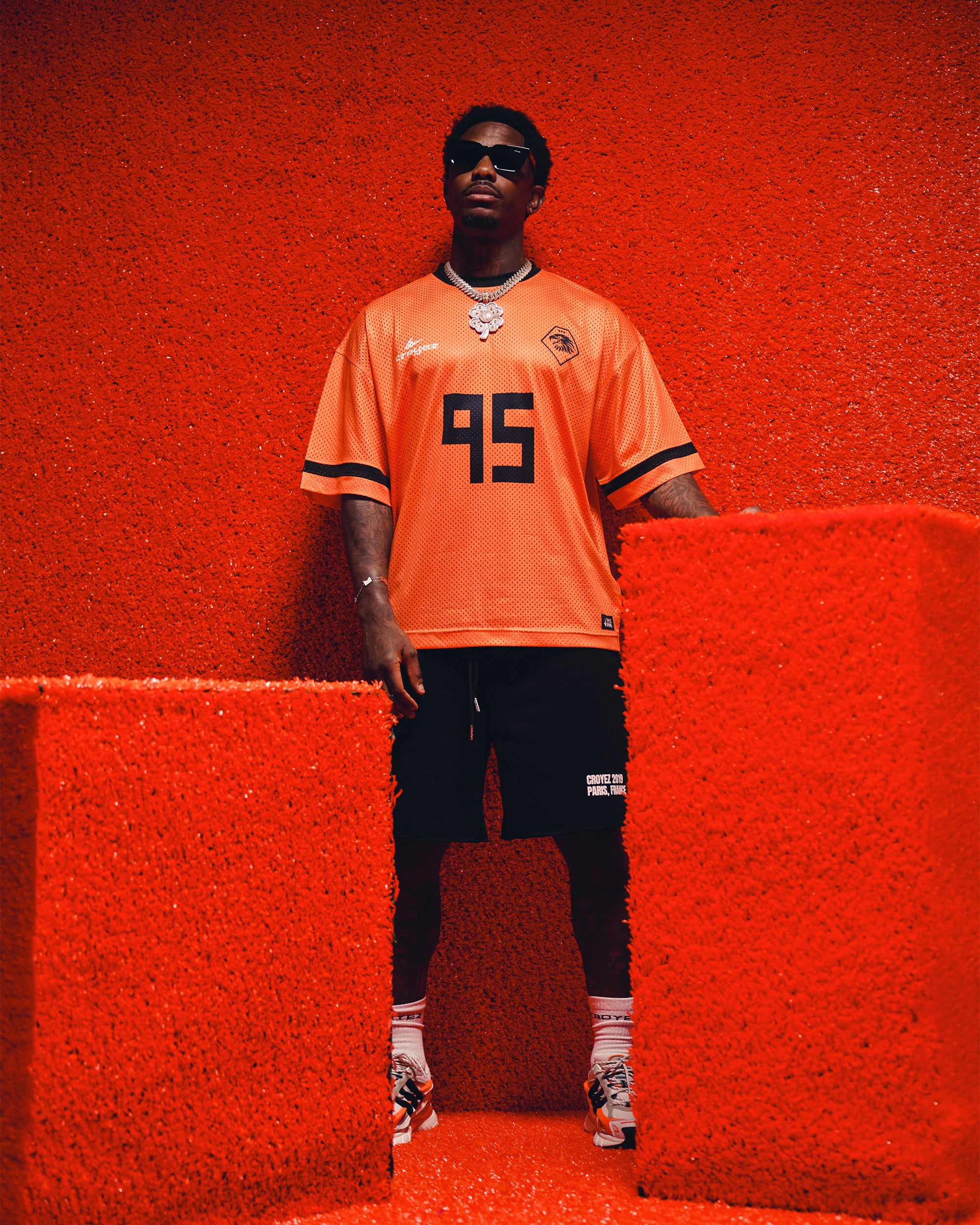 Croyez World Cup Mesh Jersey | Orange/Black