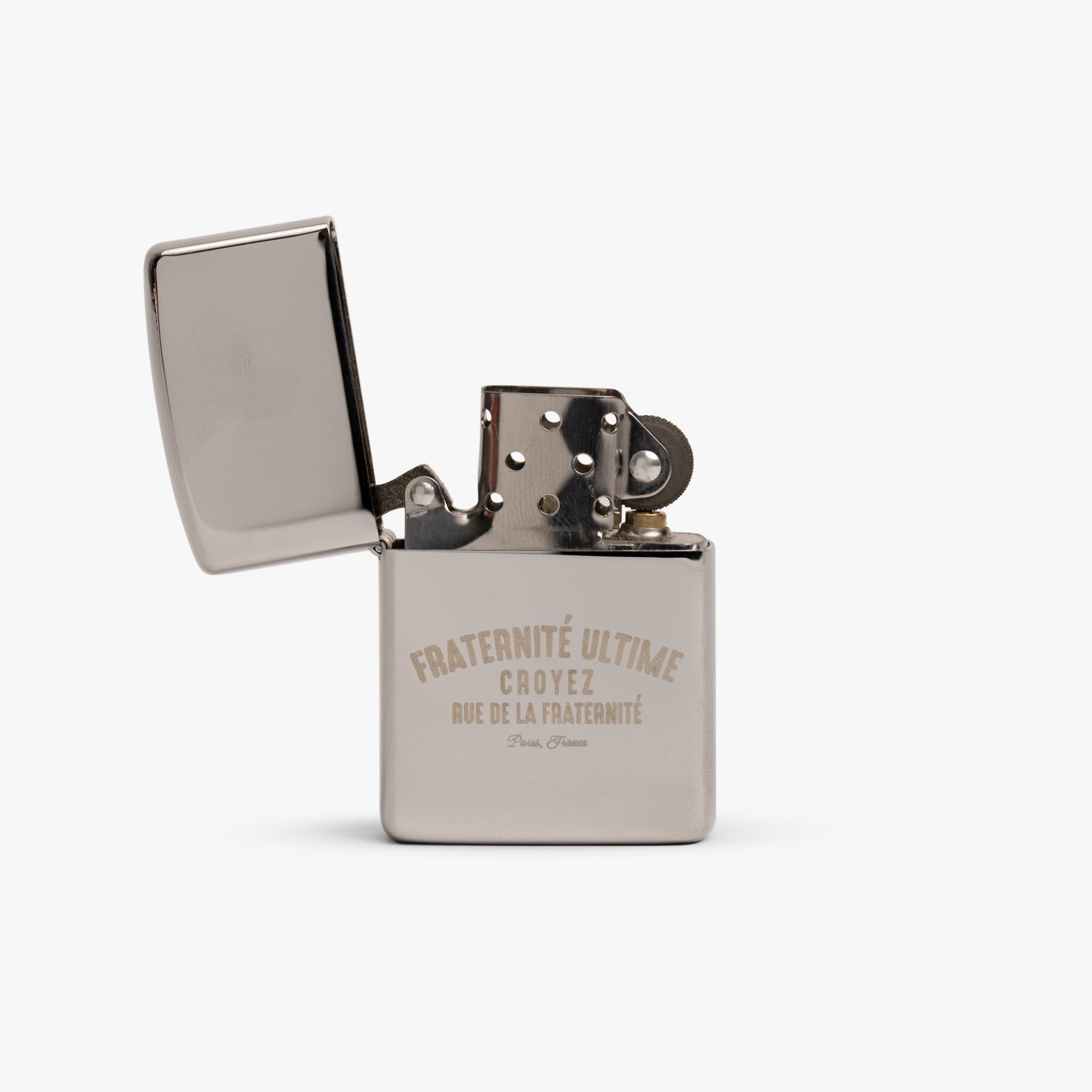 CROYEZ FRATERNITÉ REFILLABLE LIGHTER | SILVER