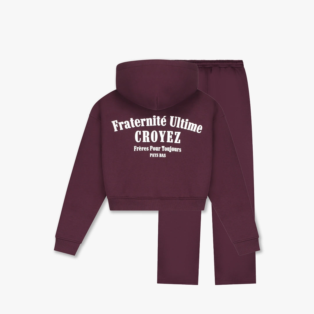 Croyez Women Fraternité Tracksuit | Burgundy