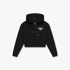 CROYEZ WOMEN FRATERNITÉ ZIP HOODIE | BLACK