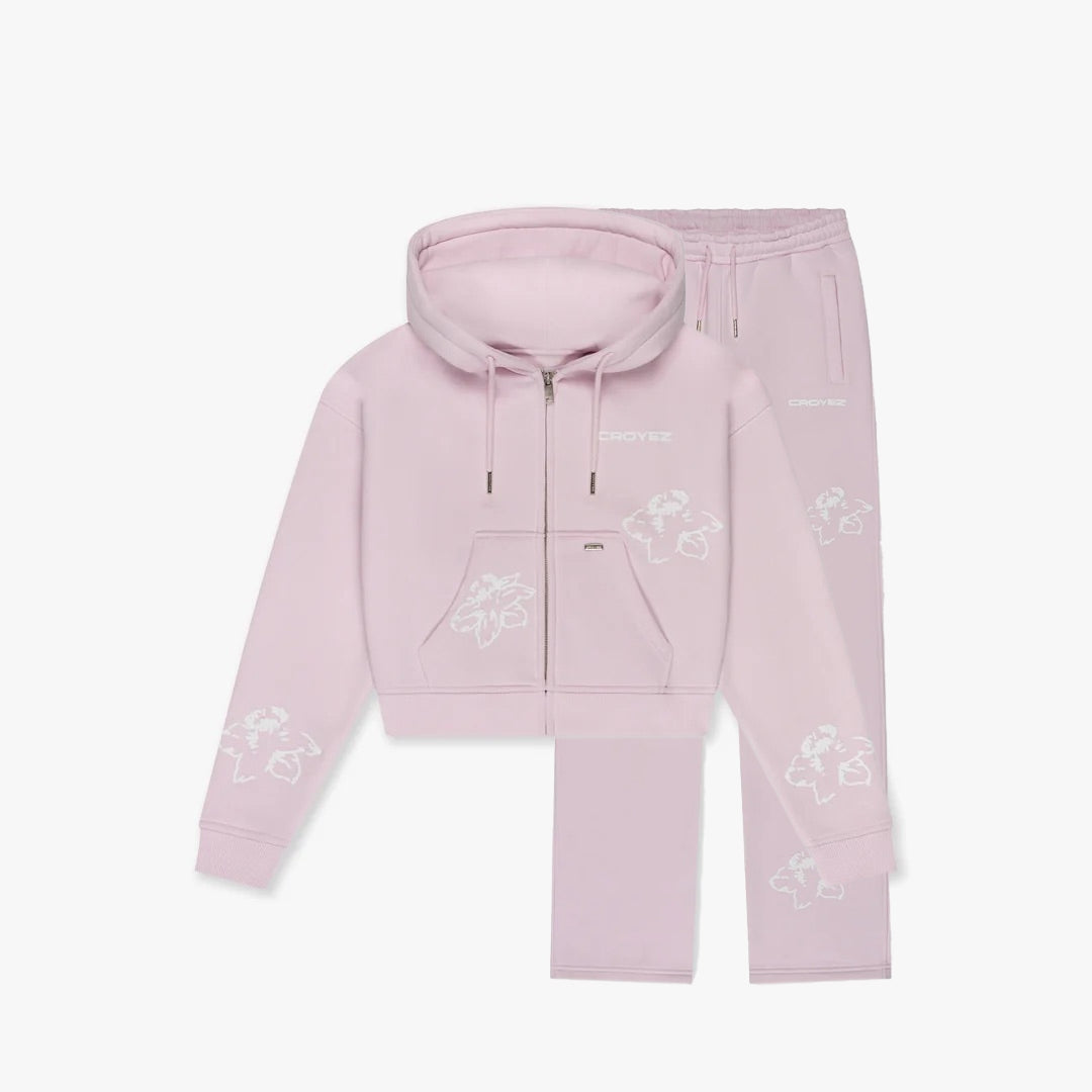  Croyez Women Initial Flower Tracksuit | Pink