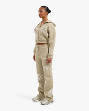 Croyez Women Initial Flower Tracksuit | Sand