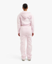 CROYEZ WOMEN FLOWER STRAIGHT LEG SWEATPANTS | PINK