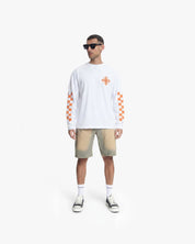 Croyez Cross Longsleeve | White/Orange