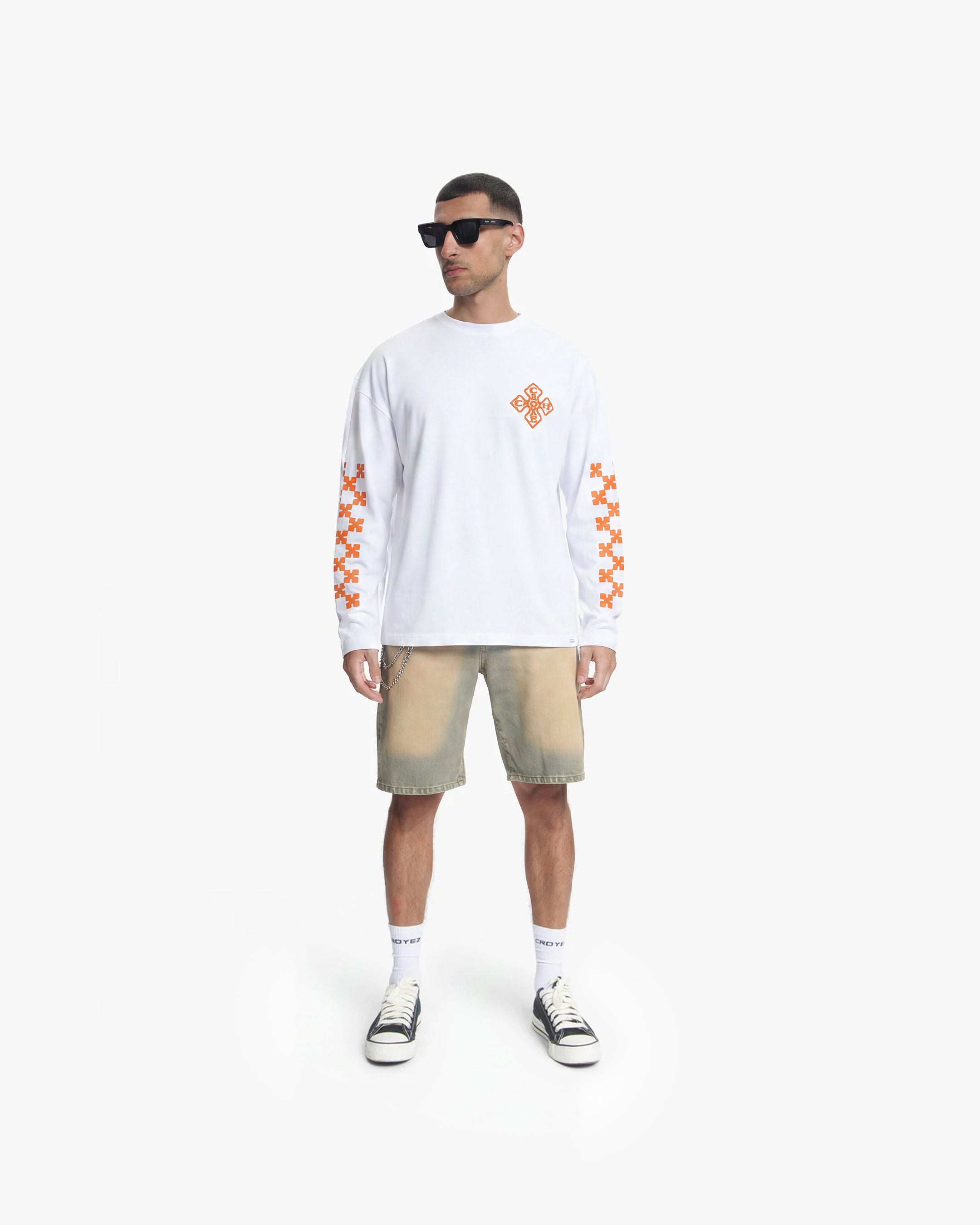 Croyez Cross Longsleeve | White/Orange