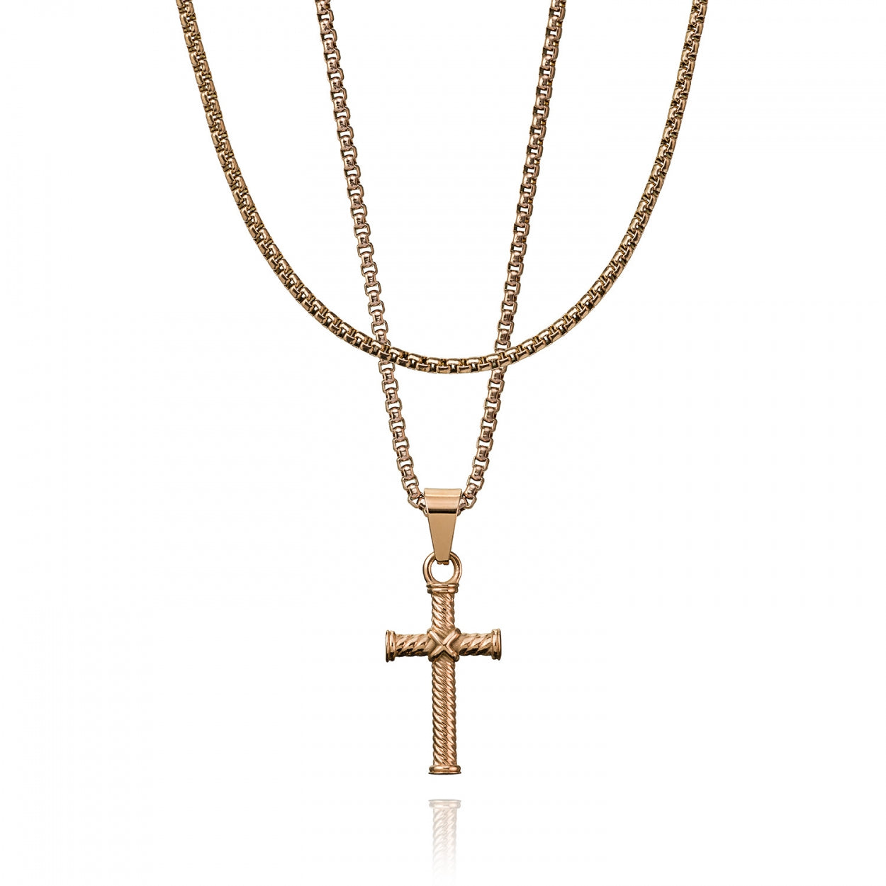 CROYEZ CROSS LAYERUP - ROSE GOLD