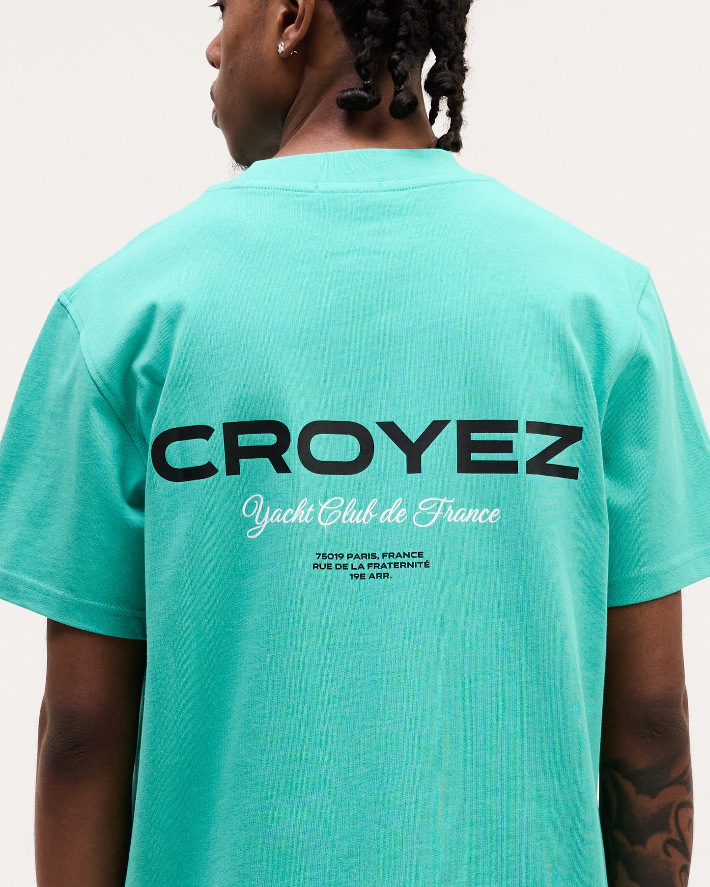 CROYEZ YACHT CLUB T-SHIRT - TEAL/BLACK