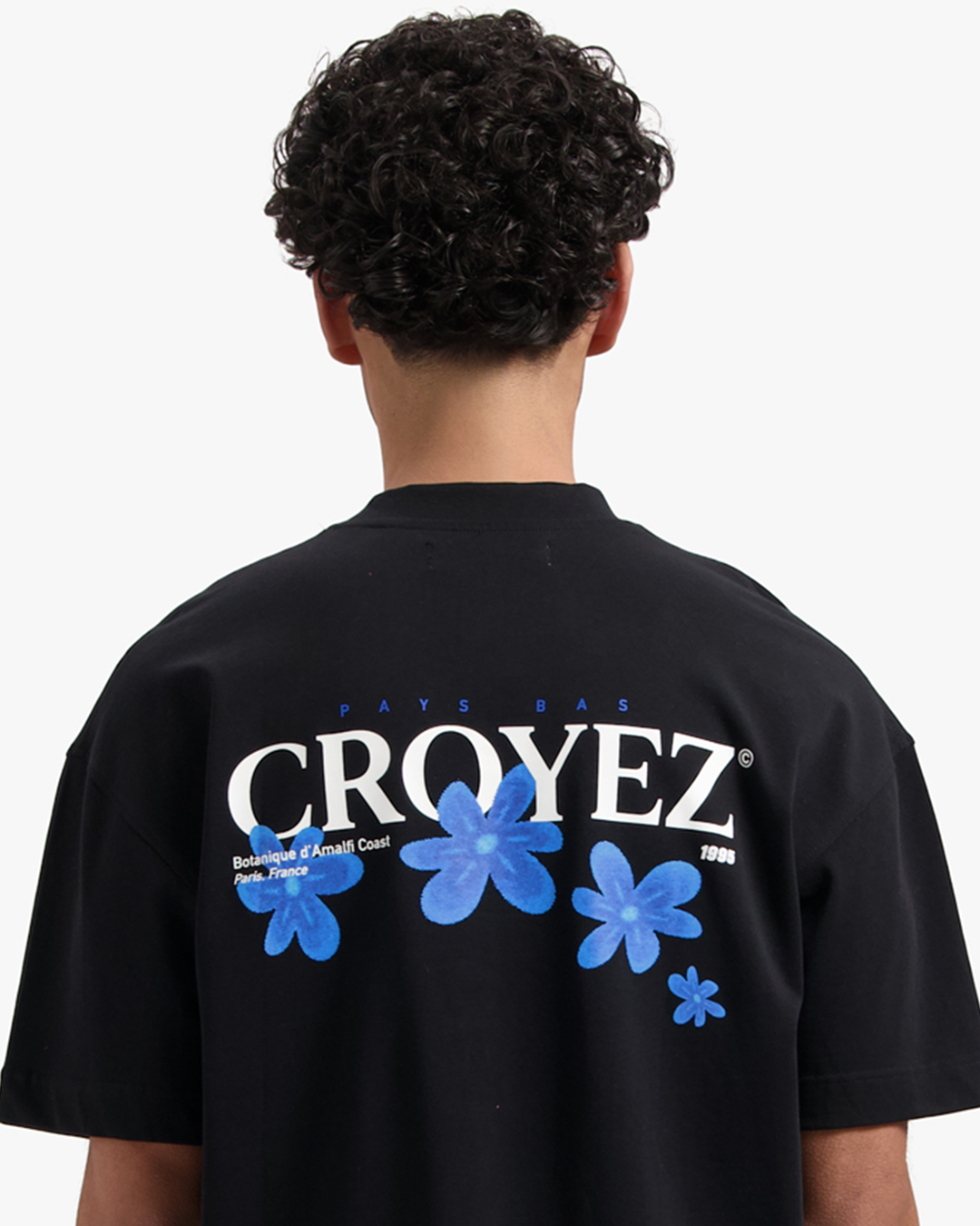 CROYEZ BOTANIQUE T-SHIRT | BLACK/COBALT
