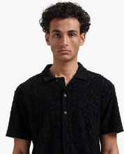 CROYEZ MONOGRAM TOWELLING SHIRT | BLACK