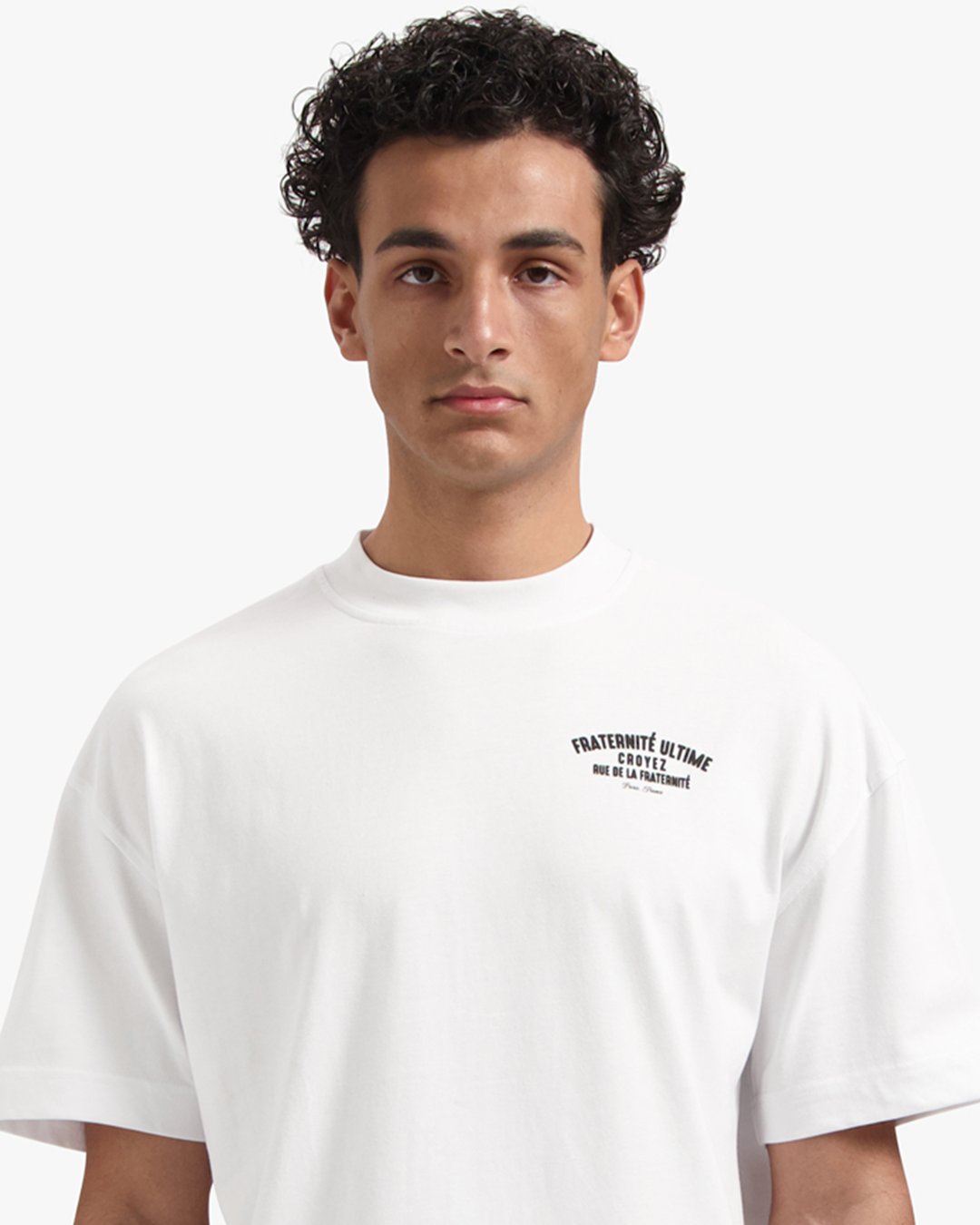CROYEZ OVERSIZED FRATERNITÉ T-SHIRT | WHITE