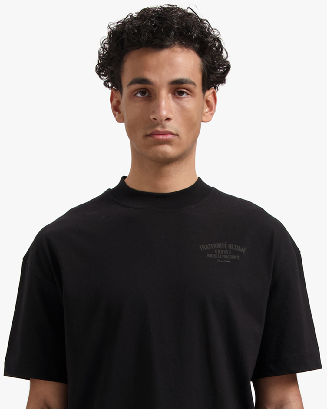 CROYEZ OVERSIZED FRATERNITÉ T-SHIRT | BLACK