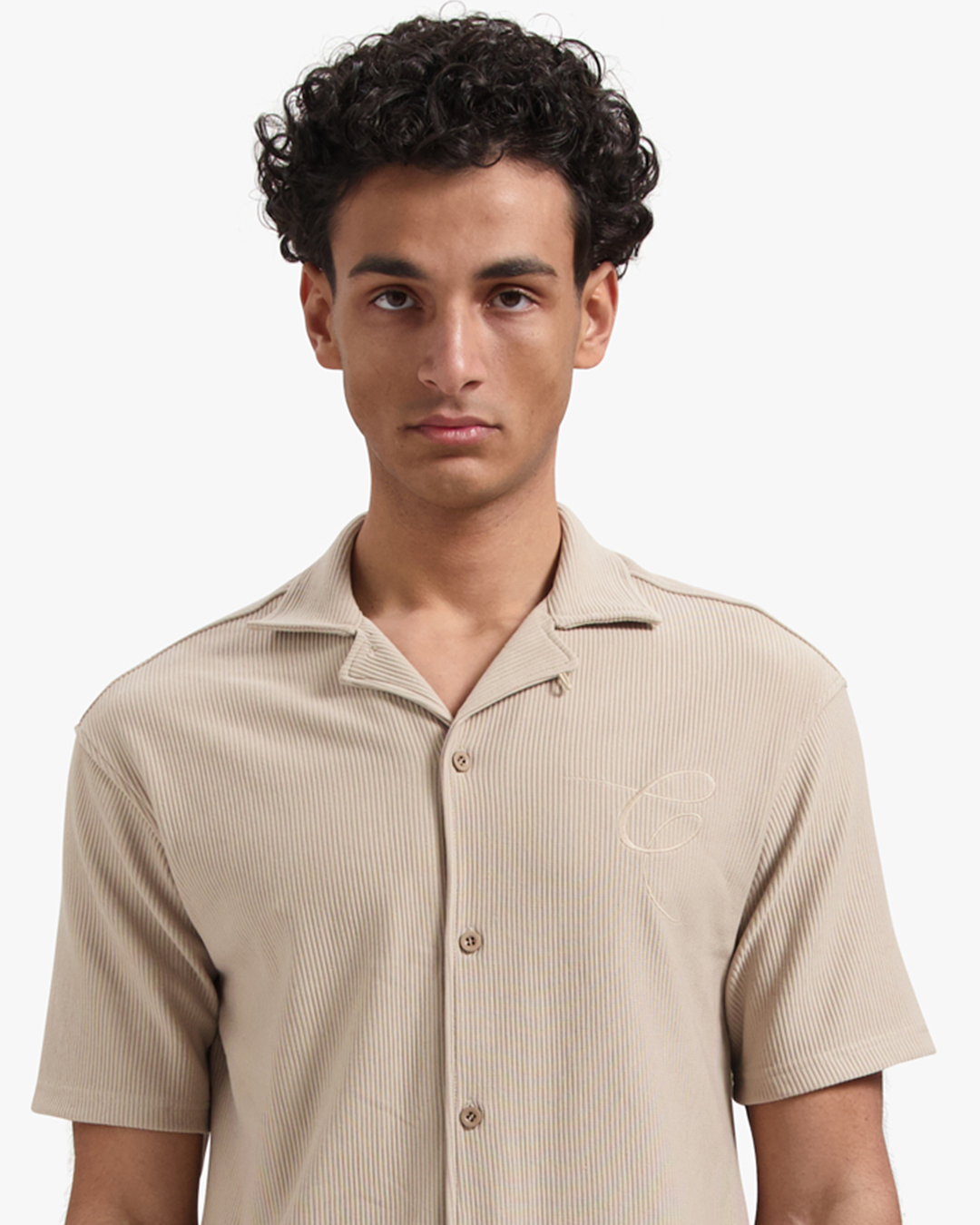 CROYEZ RIBBED SHIRT | SAND