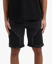 CROYEZ CD1 CARPENTER DENIM SHORTS | BLACK