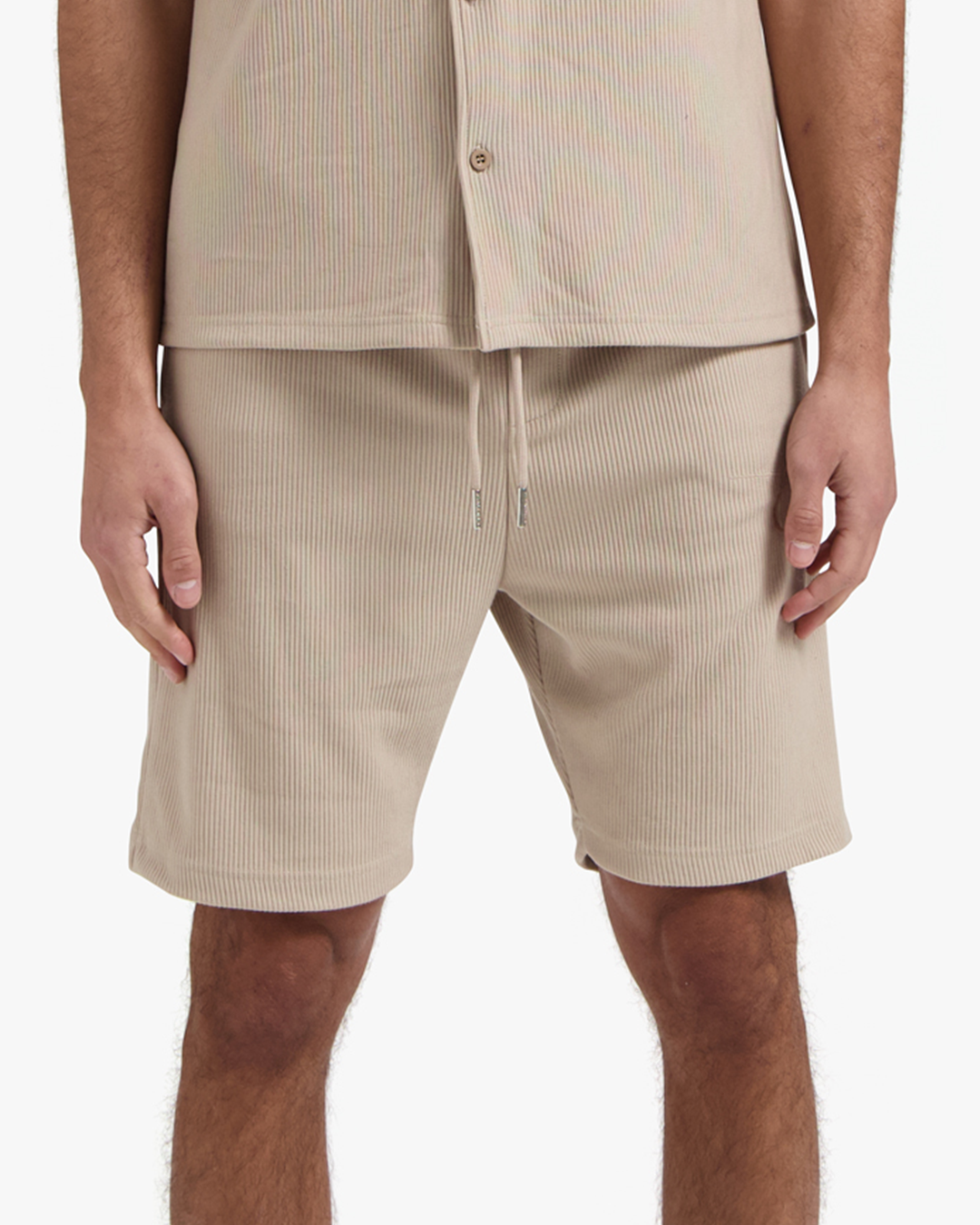 CROYEZ RIBBED SHORTS | SAND