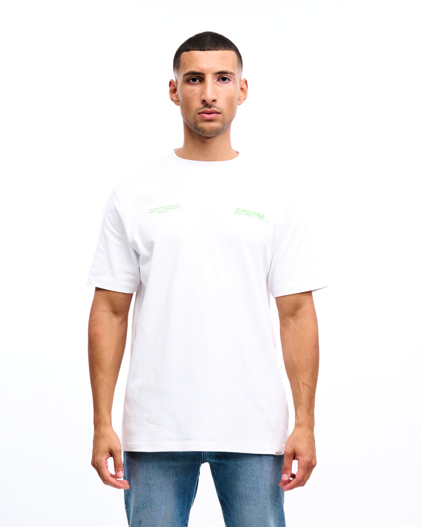 CROYEZ COLLECTION T-SHIRT - WHITE/GREEN