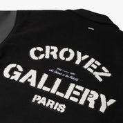 Croyez Artwork Varsity Jacket | Black