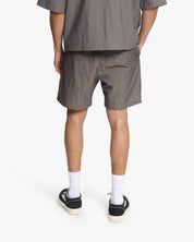 Croyez Crinkle Patch Shorts | Washed Brown