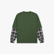 Croyez Layered Race T-Shirt | Forest Green