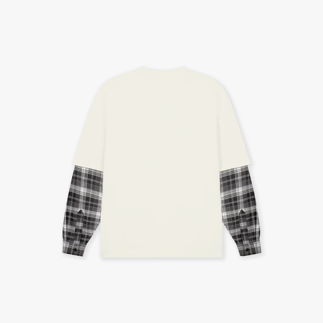 Croyez Layered Race T-Shirt | Light Beige
