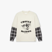 Croyez Layered Race T-Shirt | Light Beige