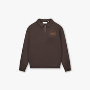 Croyez Le Galerie D'Art Half-Zip Sweater | Brown