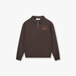 Croyez Le Galerie D'Art Half-Zip Sweater | Brown