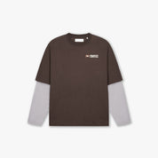 Croyez Montagne Double Sleeve Shirt | Brown