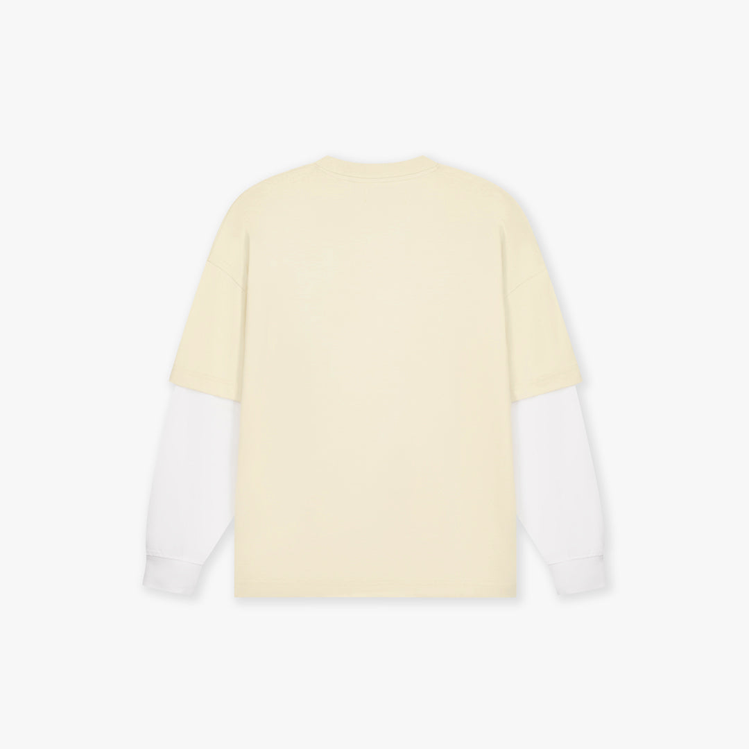 Croyez Montagne Double Sleeve Shirt | Light Yellow