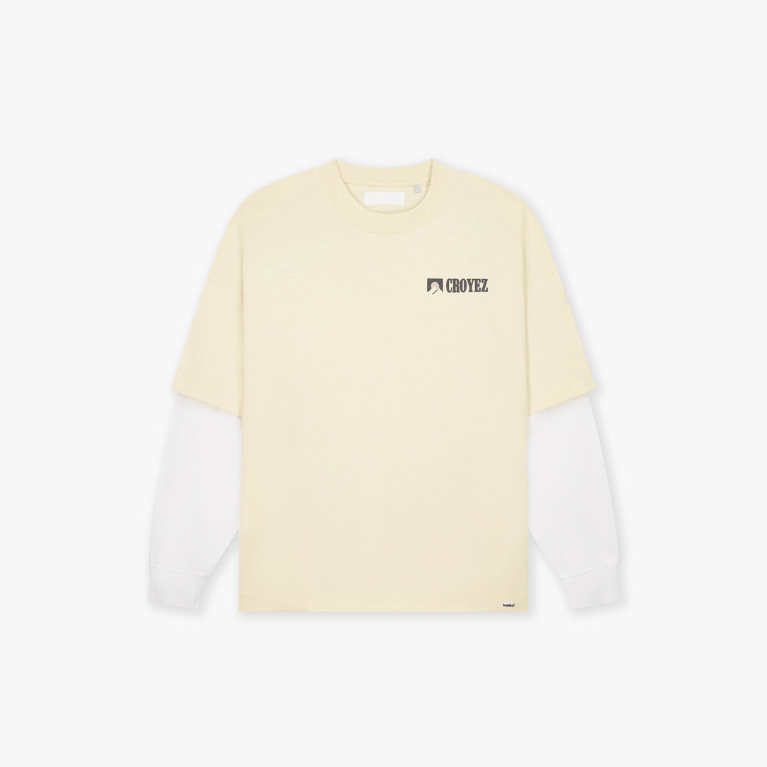  Croyez Montagne Double Sleeve Shirt | Light Yellow
