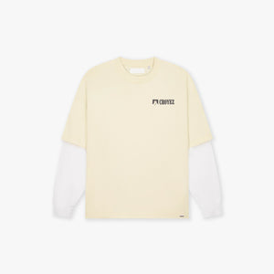 Croyez Montagne Double Sleeve Shirt | Light Yellow