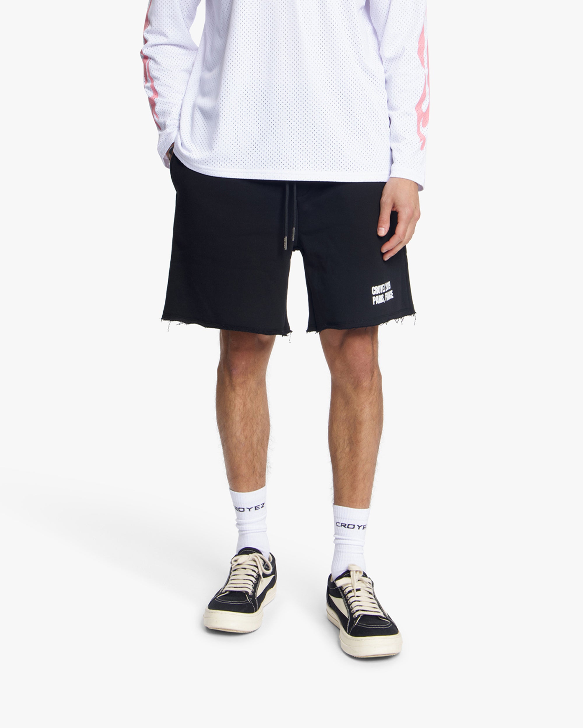 Croyez Relaxed Paris Shorts | Black