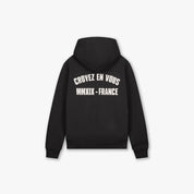 Croyez Rhinestone Zip Hoodie | Black