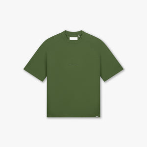 Croyez Waffle Raglan T-Shirt | Forest Green