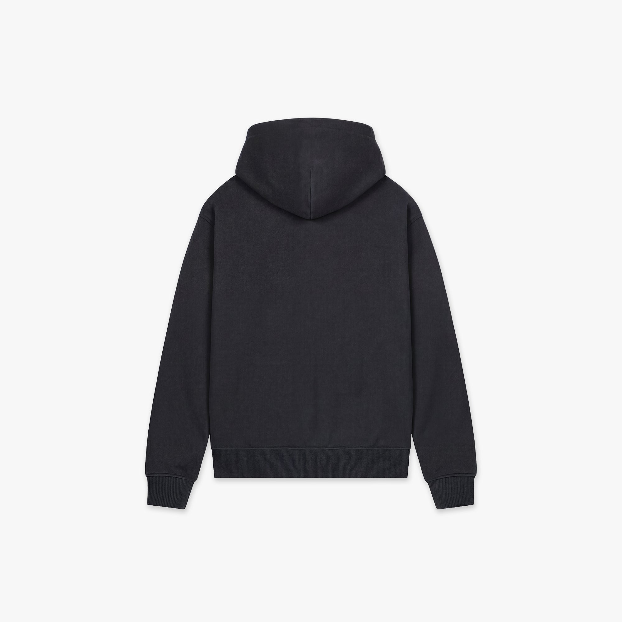 Croyez Etiquette Zip Hoodie | Vintage Black